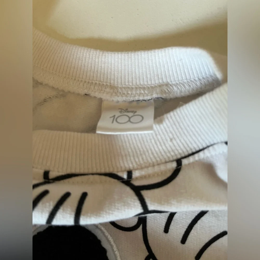 Women’s Disney 100 Mickey Mouse Sketch Graphic Sweatshirt cotton size S